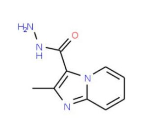 2-Methyl-imidazo[1,2-a]pyridine-3-carboxylic acid hydrazide (CAS 144835-67-6) - chemical structure image