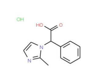 (2-Methyl-imidazol-1-yl)-phenyl-acetic acid hydrochloride (CAS 1219431-57-8) - chemical structure image