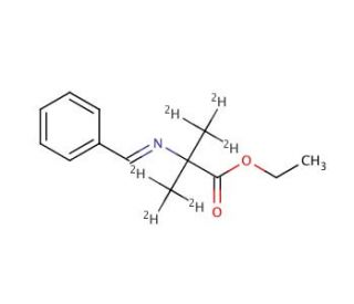 2-Methyl-N-(phenylmethylene)alanine-d6 Ethyl Ester - chemical structure image