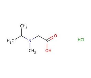 2-[methyl(propan-2-yl)amino]acetic acid hydrochloride - chemical structure image