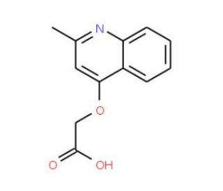 (2-Methyl-quinolin-4-yloxy)-acetic acid - chemical structure image