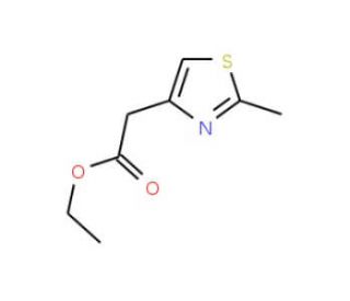 (2-Methyl-thiazol-4-yl)-acetic acid ethyl ester (CAS 37128-24-8) - chemical structure image