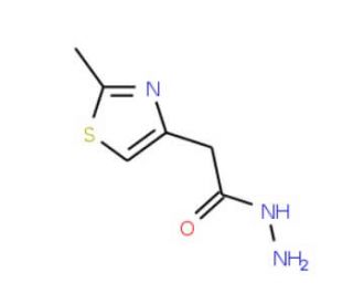 (2-Methyl-thiazol-4-yl)-acetic acid hydrazide (CAS 496057-29-5) - chemical structure image