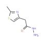 (2-Methyl-thiazol-4-yl)-acetic acid hydrazide (CAS 496057-29-5) - chemical structure image