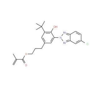 2-Methylacrylic acid 3-[3-tert-butyl-5-(5-chlorobenzotriazol-2-yl)-4-hydroxyphenyl]-propyl ester (CAS 96478-15-8) - chemical