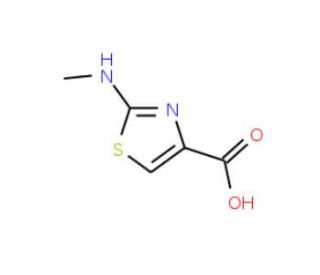 2-(methylamino)-1,3-thiazole-4-carboxylic acid - chemical structure image