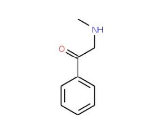 2-Methylamino-1-phenylethanone (CAS 35534-19-1) - chemical structure image