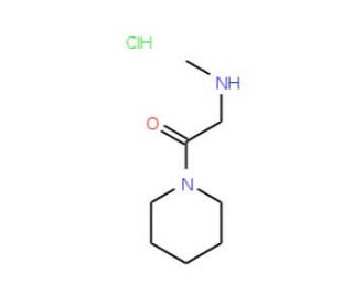 2-Methylamino-1-piperidin-1-yl-ethanone hydrochloride (CAS 98998-32-4) - chemical structure image
