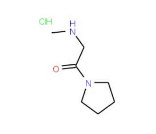 2-Methylamino-1-pyrrolidin-1-yl-ethanone hydrochloride (CAS 144685-61-0) - chemical structure image
