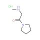 2-Methylamino-1-pyrrolidin-1-yl-ethanone hydrochloride (CAS 144685-61-0) - chemical structure image