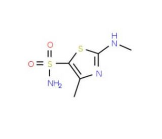 2-Methylamino-4-methylthiazole-5-sulfonamide (CAS 348086-68-0) - chemical structure image