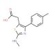 (2-Methylamino-4-p-tolyl-thiazol-5-yl)-acetic acid - chemical structure image
