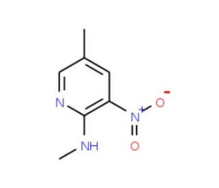 2-Methylamino-5-methyl-3-nitropyridine (CAS 106690-38-4) - chemical structure image