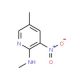 2-Methylamino-5-methyl-3-nitropyridine (CAS 106690-38-4) - chemical structure image