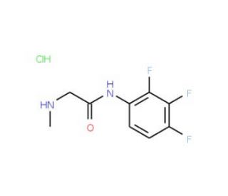 2-(methylamino)-N-(2,3,4-trifluorophenyl)acetamide hydrochloride - chemical structure image