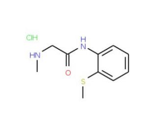 2-(methylamino)-N-[2-(methylthio)phenyl]acetamide hydrochloride - chemical structure image