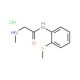 2-(methylamino)-N-[2-(methylthio)phenyl]acetamide hydrochloride - chemical structure image