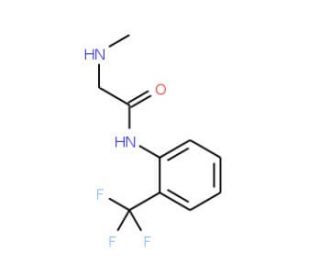 2-(Methylamino)-N-[2-(trifluoromethyl)phenyl]-acetamide - chemical structure image