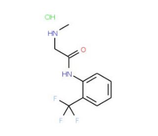 2-(methylamino)-N-[2-(trifluoromethyl)phenyl]acetamide hydrochloride - chemical structure image
