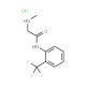 2-(methylamino)-N-[2-(trifluoromethyl)phenyl]acetamide hydrochloride - chemical structure image