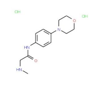 2-(methylamino)-N-(4-morpholin-4-ylphenyl)acetamide dihydrochloride - chemical structure image