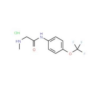 2-(methylamino)-N-[4-(trifluoromethoxy)phenyl]acetamide hydrochloride - chemical structure image