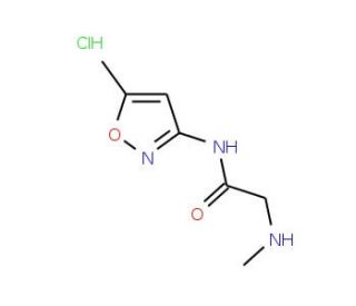 2-(methylamino)-N-(5-methylisoxazol-3-yl)acetamide hydrochloride - chemical structure image
