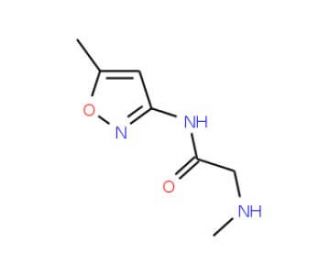 2-(methylamino)-N-(5-methylisoxazol-3-yl)acetamide - chemical structure image