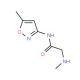 2-(methylamino)-N-(5-methylisoxazol-3-yl)acetamide - chemical structure image