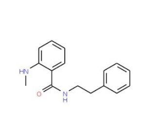 2-(Methylamino)-N-phenethylbenzamide - chemical structure image