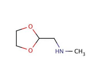 2-Methylaminomethyl-1,3-dioxolane (CAS 57366-77-5) - chemical structure image