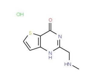 2-Methylaminomethyl-3H-thieno[3,2-d]pyrimidin-4-one hydrochloride - chemical structure image