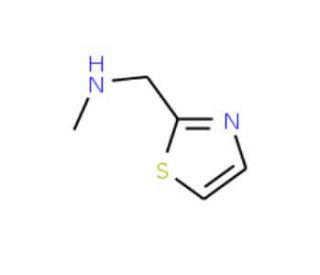 2-Methylaminomethylthiazole (CAS 144163-68-8) - chemical structure image