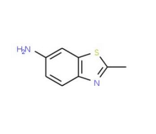 2-Methylbenzothiazole-6-amine (CAS 2941-62-0) - chemical structure image