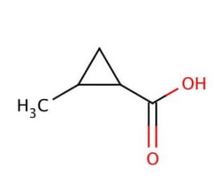 2-Methylcyclopropanecarboxylic acid (CAS 29555-02-0) - chemical structure image
