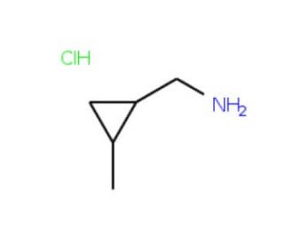 (2-methylcyclopropyl)methylamine hydrochloride - chemical structure image