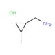 (2-methylcyclopropyl)methylamine hydrochloride - chemical structure image