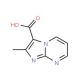 2-methylimidazo[1,2-a]pyrimidine-3-carboxylic acid (CAS 90830-11-8) - chemical structure image