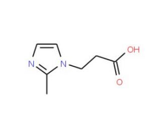2-Methylimidazole-1-propionic acid (CAS 24647-62-9) - chemical structure image