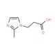 2-Methylimidazole-1-propionic acid (CAS 24647-62-9) - chemical structure image