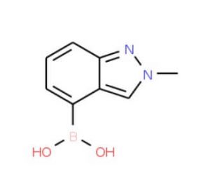 2-Methylindazole-4-boronic acid (CAS 1001907-56-7) - chemical structure image