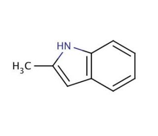 2-Methylindole (CAS 95-20-5) - chemical structure image