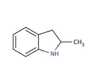 2-Methylindoline (CAS 6872-06-6) - chemical structure image