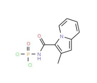 (2-methylindolizin-3-yl)carbonylphosphoramidic dichloride - chemical structure image