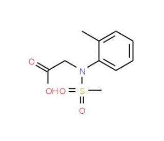 [(2-methylphenyl)(methylsulfonyl)amino]acetic acid - chemical structure image