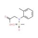 [(2-methylphenyl)(methylsulfonyl)amino]acetic acid - chemical structure image
