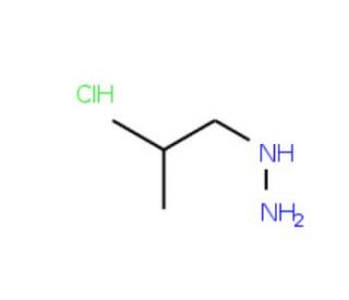 2-Methylpropylhydrazine hydrochloride (CAS 237064-47-0) - chemical structure image
