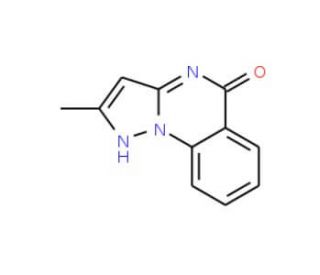 2-Methylpyrazolo[1,5-a]quinazolin-5(4H)-one (CAS 25468-50-2) - chemical structure image