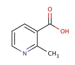 2-Methylpyridine-3-carboxylic acid (CAS 3222-56-8) - chemical structure image