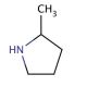 2-Methylpyrrolidine (CAS 765-38-8) - chemical structure image